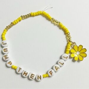 Taylor Swift Eras Tour Friendship Bracelet Jump Then Fall Fearless Flower Charm